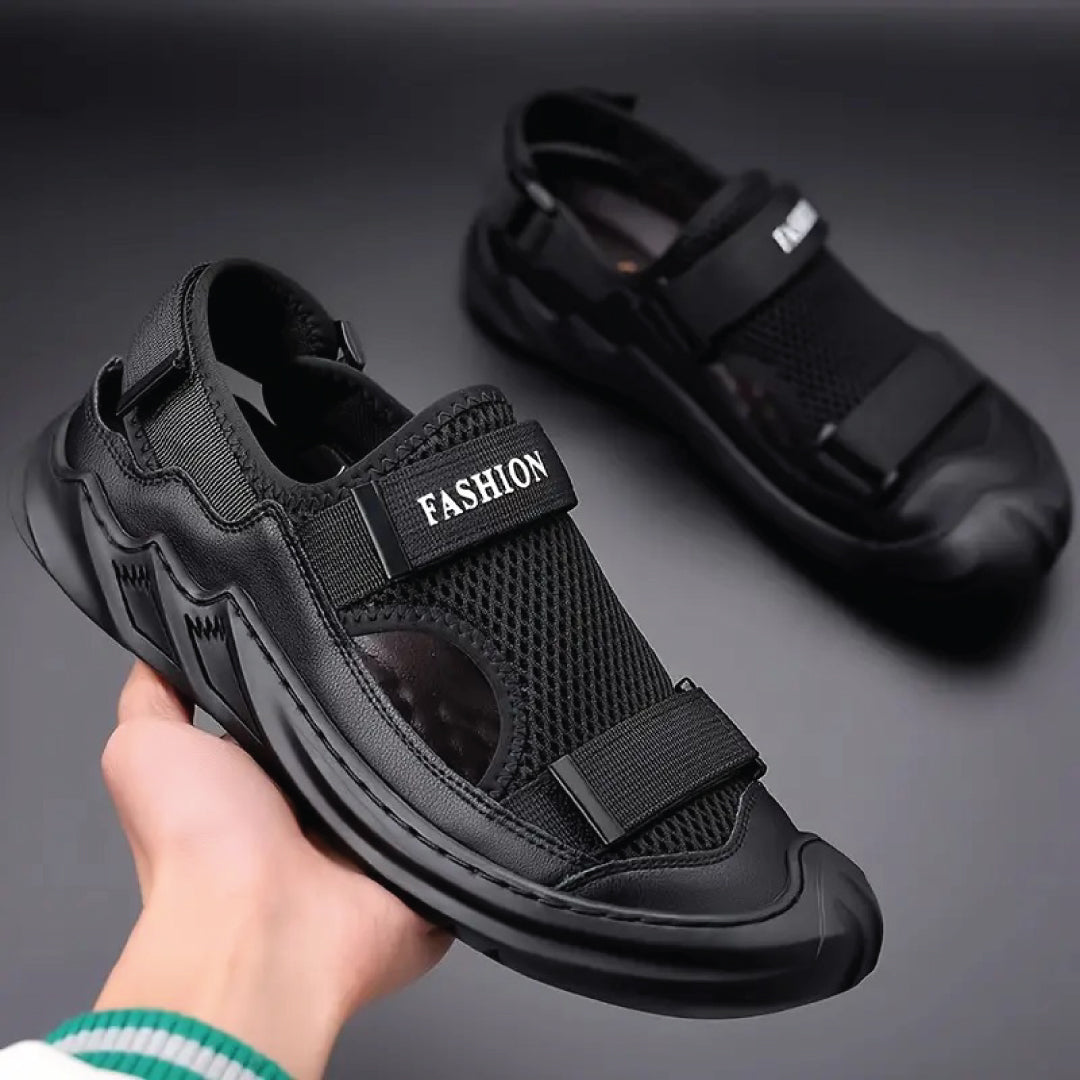 ⚡️👟 AirFlow™ - Black Premium Sneakers ⚫️ | FLAT 40% Off 🔥