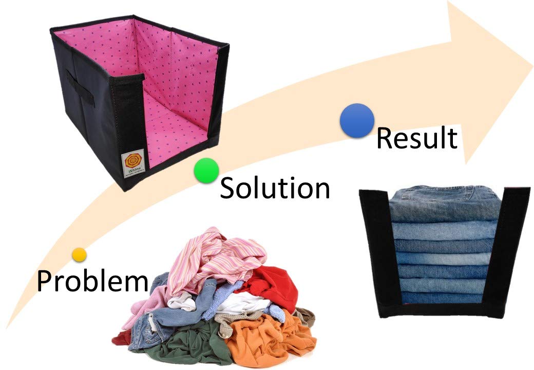 🌈👕 Clothes FoldiBox Space™ Cube Smart Storage 📦 | (Pack of 3) 🔥