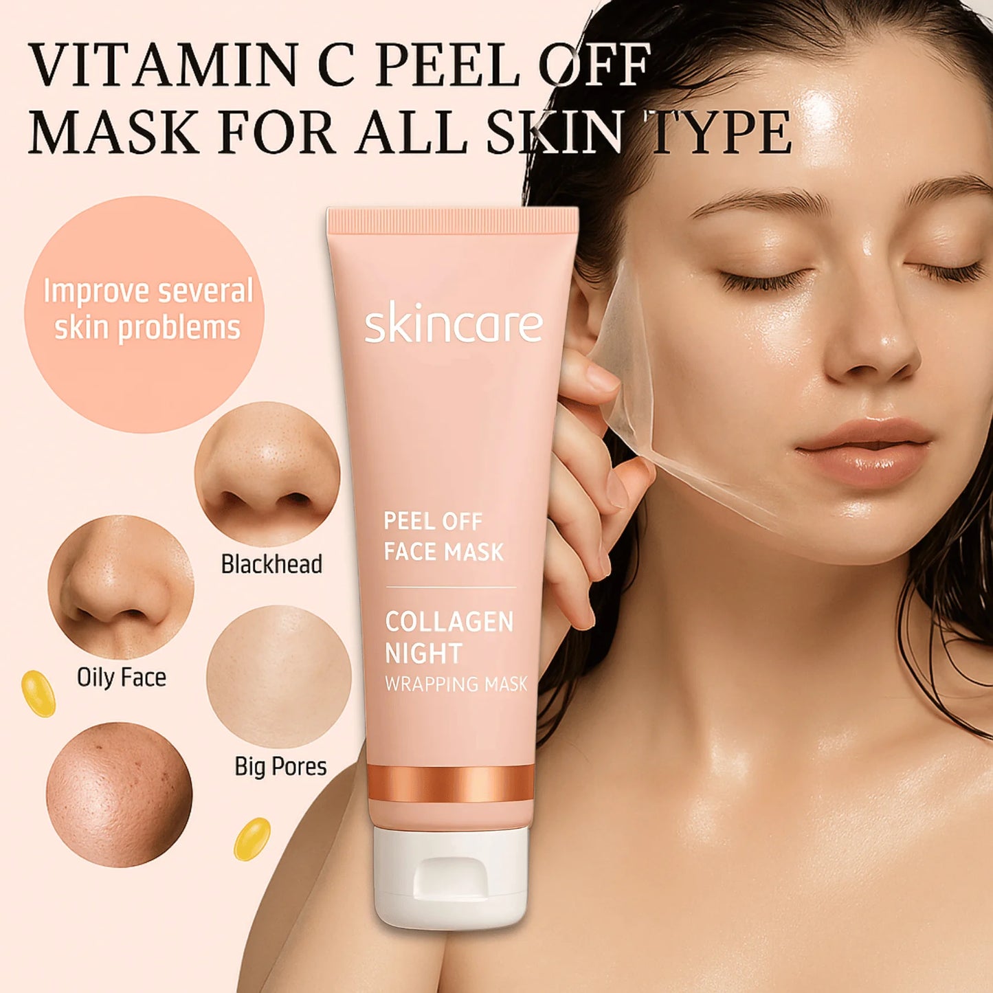 🧖♀️ Dream Skin Glow-Up Peel Off Mask | FLAT 45% Off 🔥
