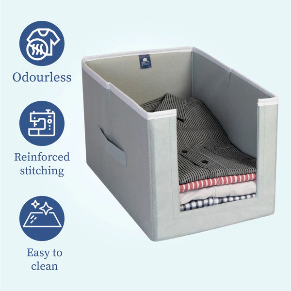 🌈👕 Clothes FoldiBox Space™ Cube Smart Storage 📦 | (Pack of 3) 🔥