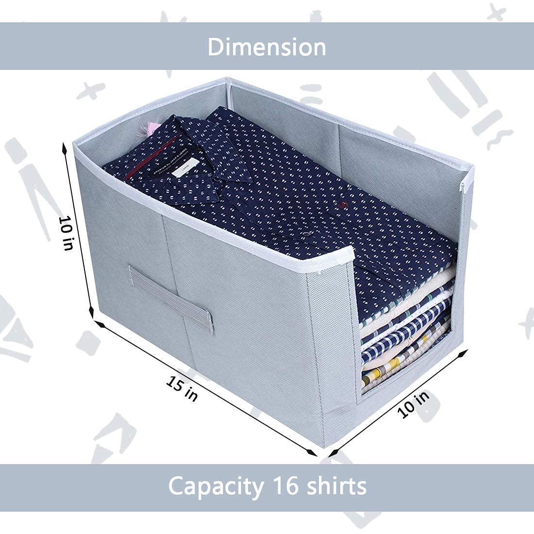 🌈👕 Clothes FoldiBox Space™ Cube Smart Storage 📦 | (Pack of 3) 🔥
