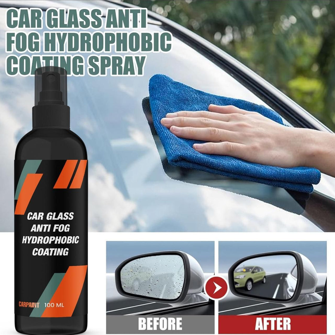 🚘 ⚡️ HydroGlide™ - 🌧️ Anti-Fog Spray | (Pack of 2) 🔥