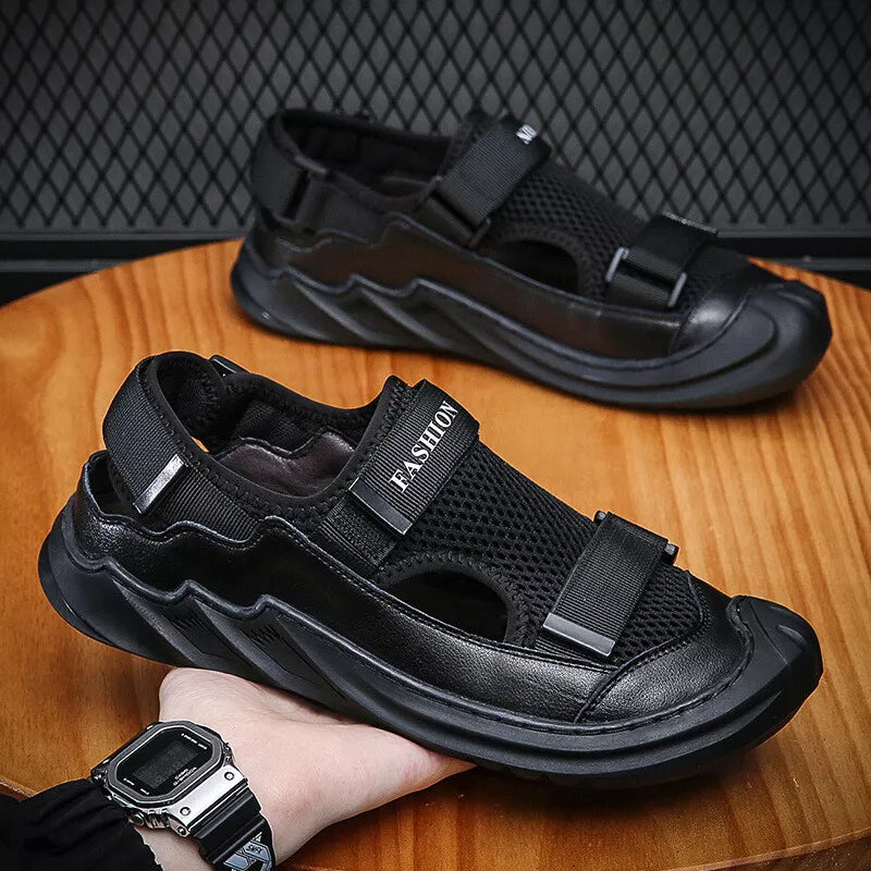 ⚡️👟 AirFlow™ - Black Premium Sneakers ⚫️ | FLAT 40% Off 🔥