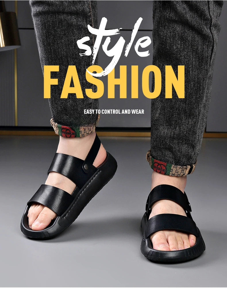 👞✨Street Flex™ Black & Brown Sandals 🌬️ | FLAT 45% Off 🔥