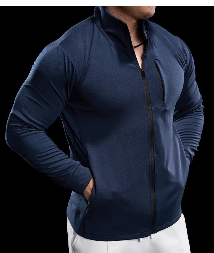 🧘‍♂️ Urban Tracksuit™ - Breathable Fabric (Navy Blue) 🏃‍♀️🖤 | 45% Off 🔥
