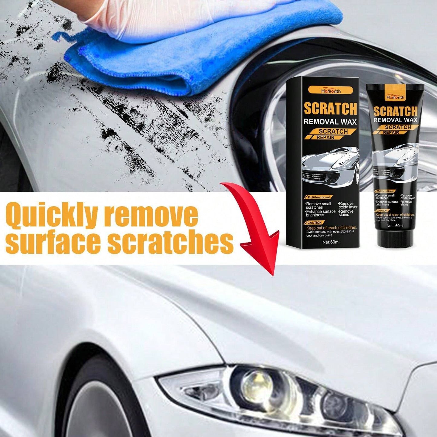 🚘🪞Car Scratch Removal Wax | FLAT 50%🔥