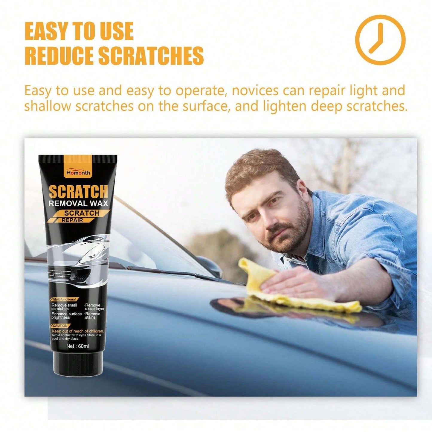 🚘🪞Car Scratch Removal Wax | FLAT 50%🔥