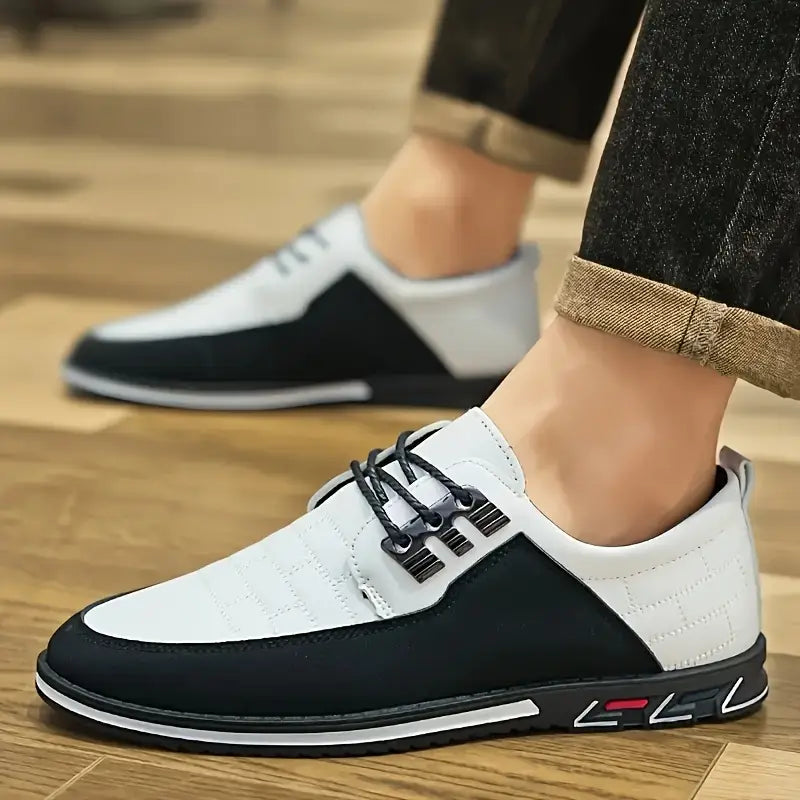 ⚫⚪ Dual Tone Elegance 🚶‍♂️‍➡️Slip-Ons Shoes | FLAT 45% Off 🔥
