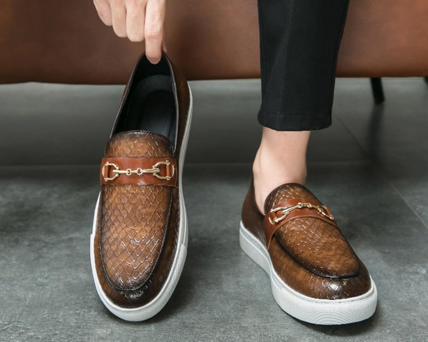 🐊🥾 Men's Croc Glide™ Smarter Loafers Shoes 🕴️💼 | FLAT 45% Off 🔥