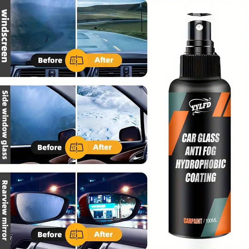 🚘 ⚡️ HydroGlide™ - 🌧️ Anti-Fog Spray  (Pack of 2) | FLAT 45% Off 🔥