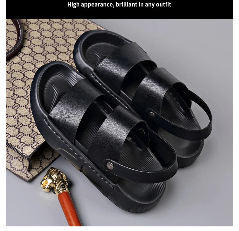 👞✨Street Flex™ Black & Brown Sandals 🌬️ | FLAT 45% Off 🔥