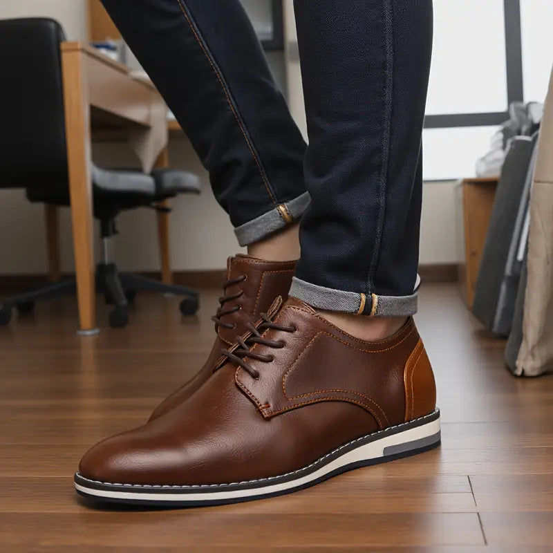 ⚡🟤 Urban Edge Oxfords Brown Shoes | FLAT 45% Off 🔥