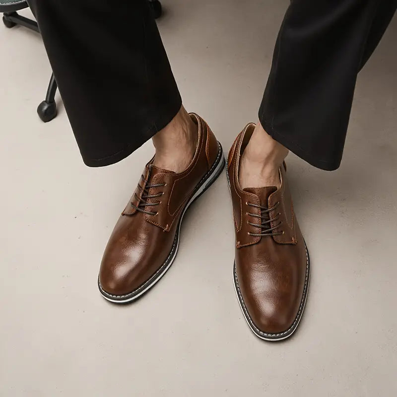 ⚡🟤 Urban Edge Oxfords Brown Shoes | FLAT 45% Off 🔥