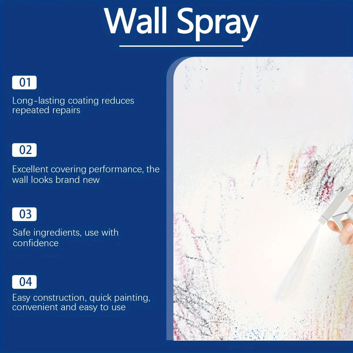 🏡✨ Quick Fix Wall Instant™ Stain & Crack Spray 🧴 | FLAT 45% Off 🔥