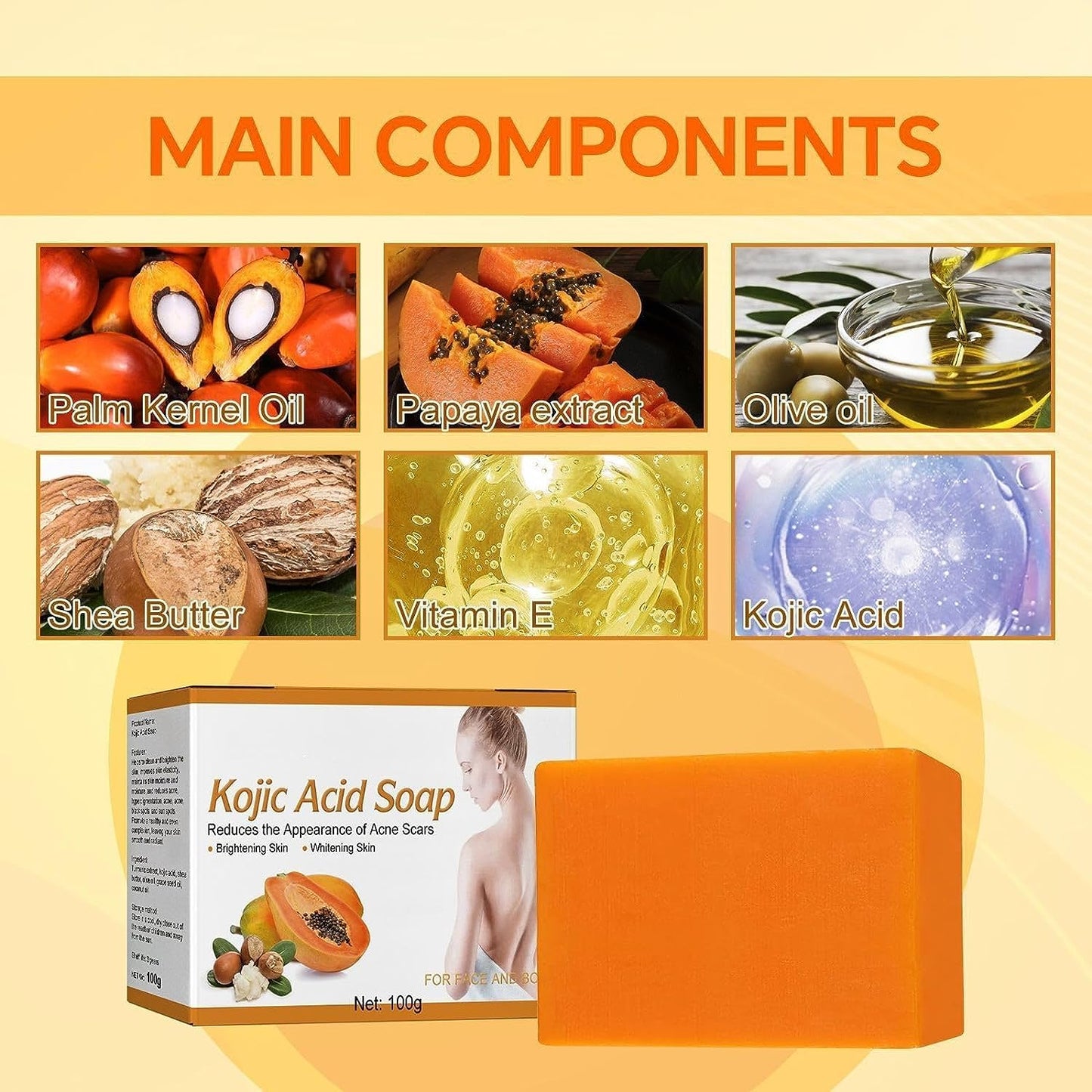 ✨kojic brightening soap -( Pack of 2 )  | FLAT 45% Off 🔥