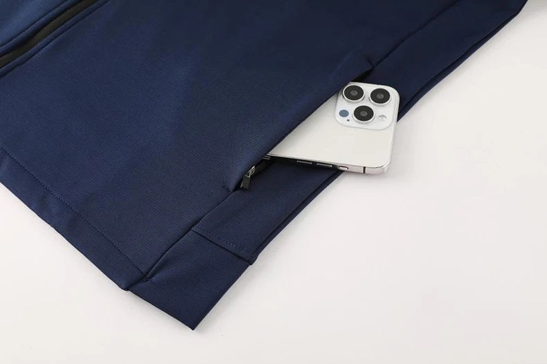 🧘‍♂️ Urban Tracksuit™ - Breathable Fabric (Navy Blue) 🏃‍♀️🖤 | 45% Off 🔥