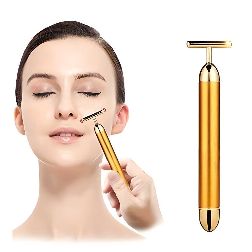 💆‍♀️ 24K Gold Facial Massage Roller | FLAT 50% Off🔥