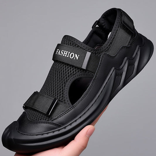 ⚡️👟 AirFlow™ - Black Premium Sneakers ⚫️ |  FLAT 40% Off 🔥