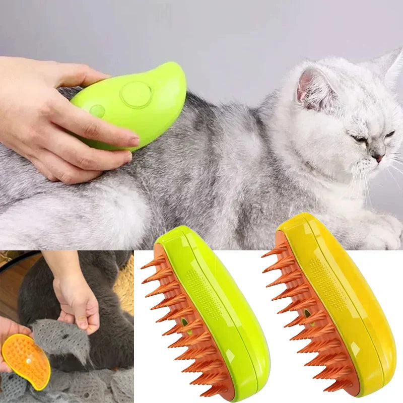 Pet Hair Steam Brush (Dog & Cat) 🐶🐱 | FLAT 45% OFF 🎁
