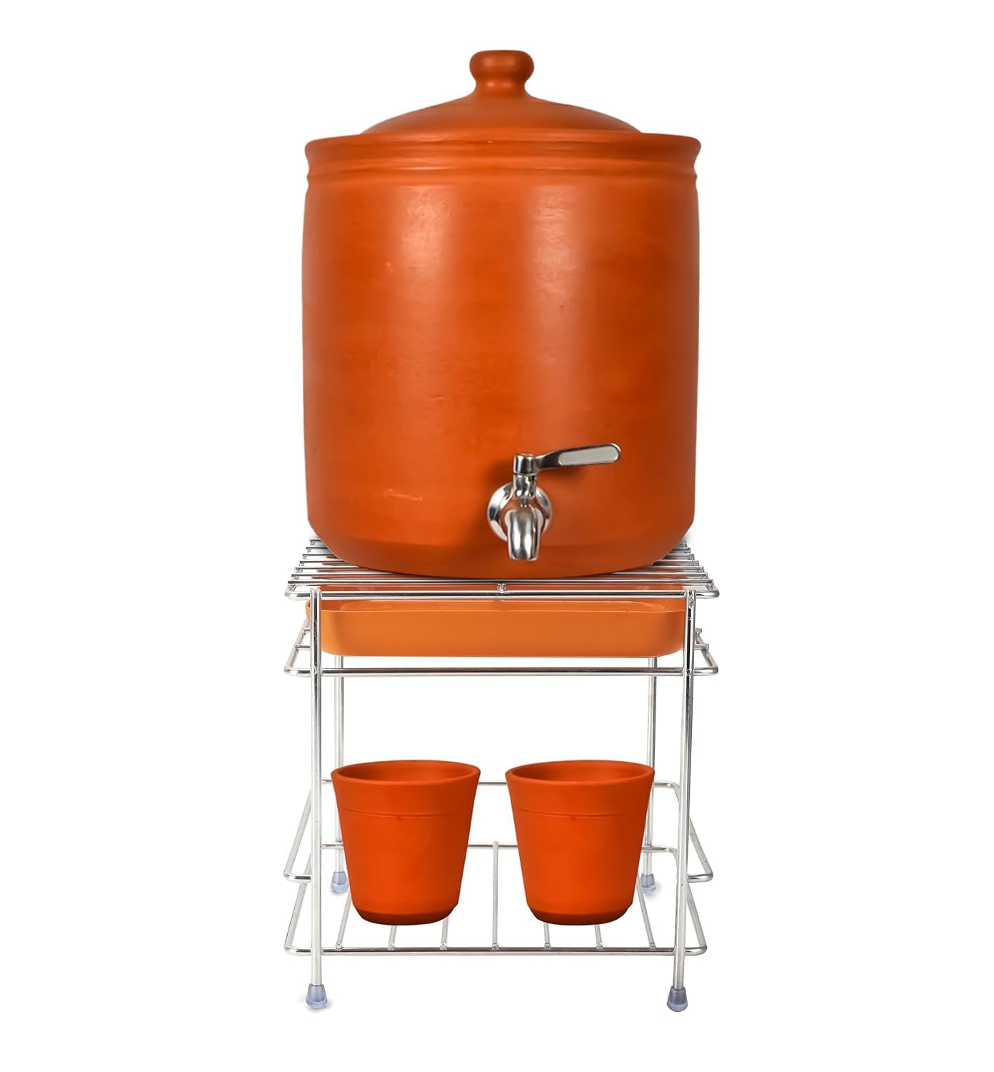 ✨ Premium Steel Matka Holder Tray Set | FLAT 45%🔥