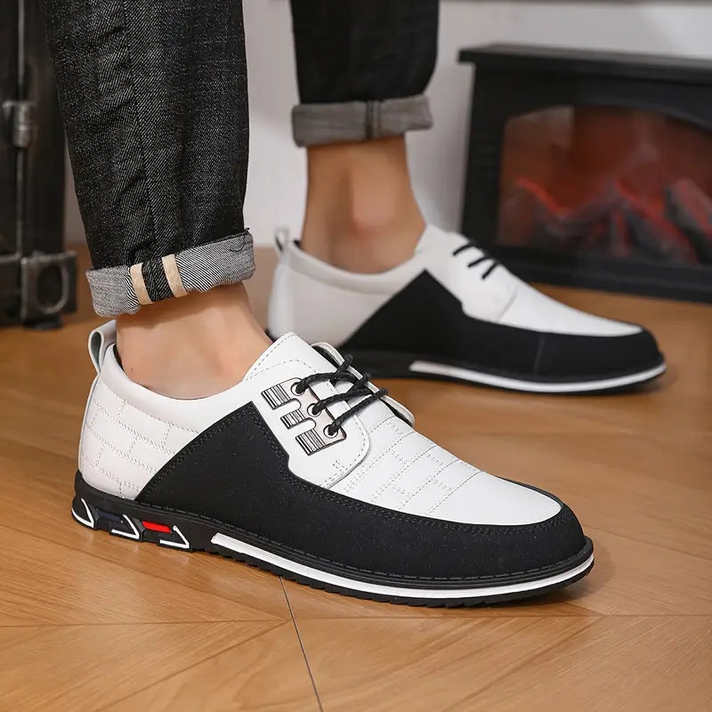 ⚫⚪ Dual Tone Elegance 🚶‍♂️‍➡️Slip-Ons Shoes | FLAT 45% Off 🔥