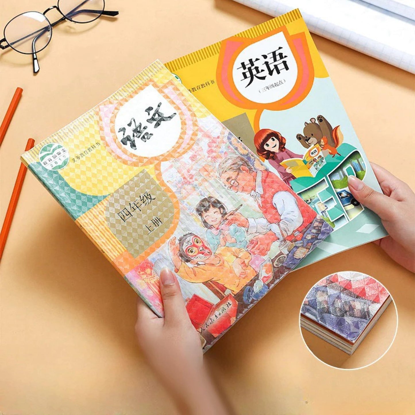 Aqua Crystal Stick & Transparent Books Cover | FLAT 45% Off 🔥