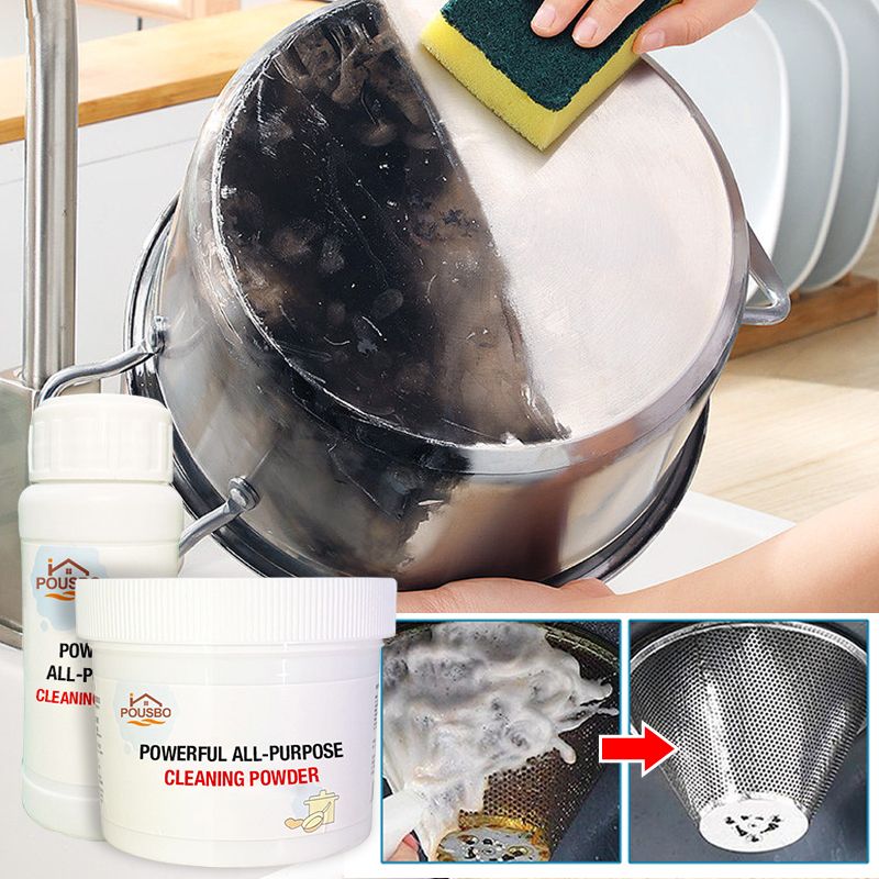  Pousbo Powerful Kitchen All-purpose Powder Cleaner, Mof Chef  Cleaner Powder, Powerful Foam Rust Remover Kitchen All Purpose Cleaning  Powder, Kitchen Grease Cleaner (500G) : Health & Household