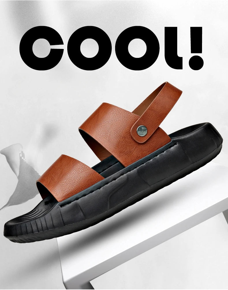 👞✨Street Flex™ Black & Brown Sandals 🌬️ | FLAT 45% Off 🔥