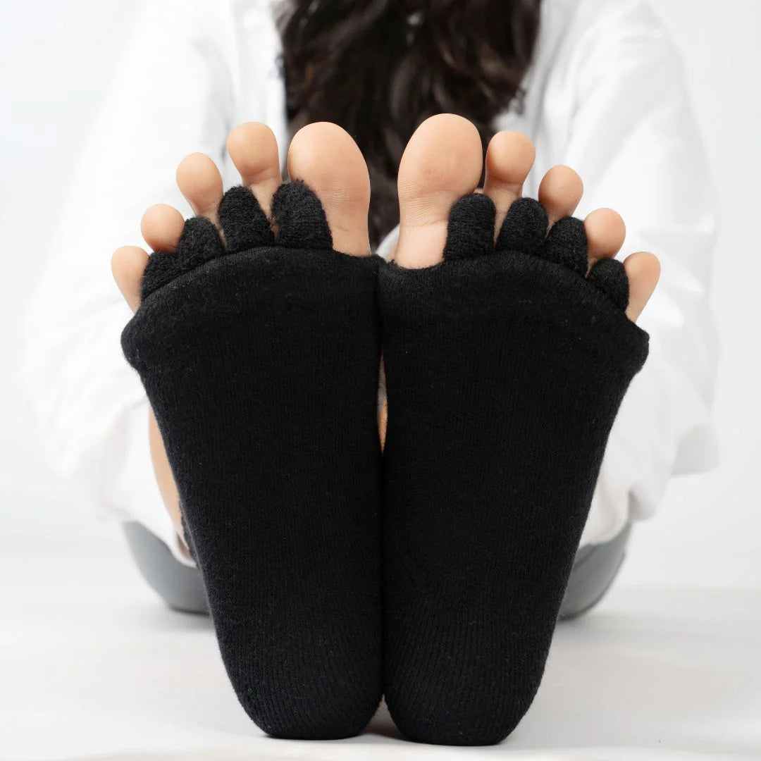 🧦Black Foot Alignment Socks | FLAT 50% Off 🔥