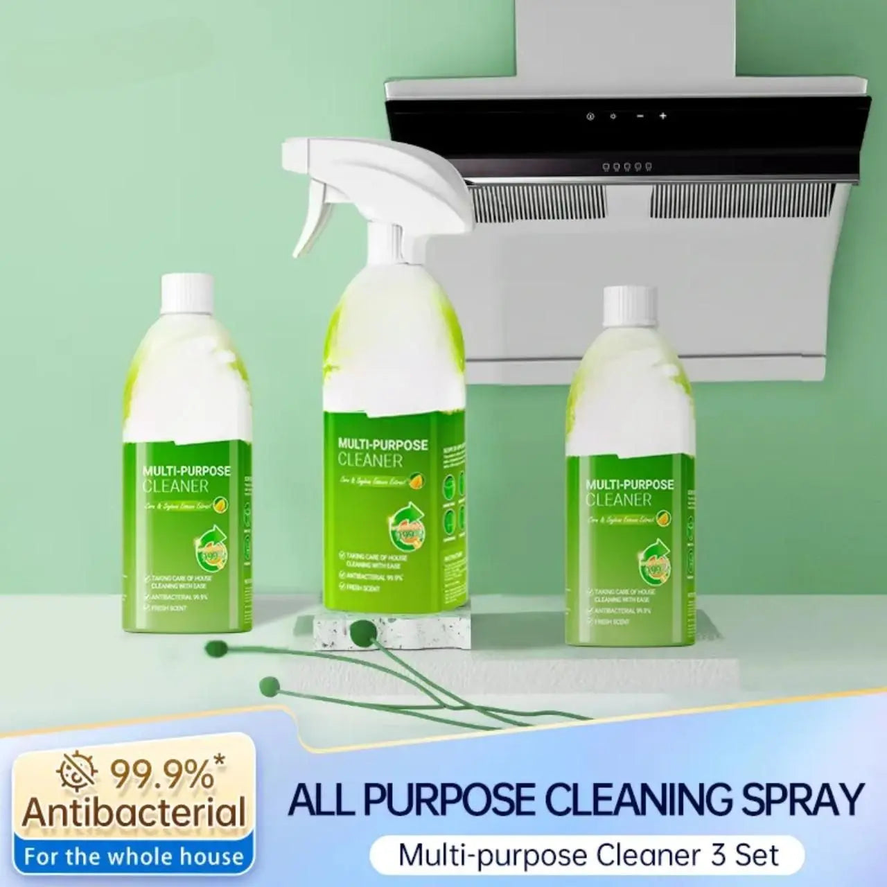 🧼 Kitchen Cleaner Lemon Shine Spray | FLAT 45%🔥