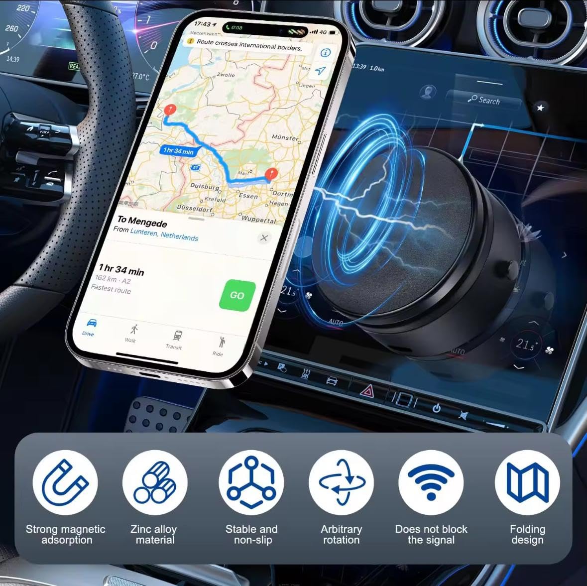 🧲 MaxGrip™-  Magnetic Phone Holder ✅  | FLAT 45% OFF 🔥