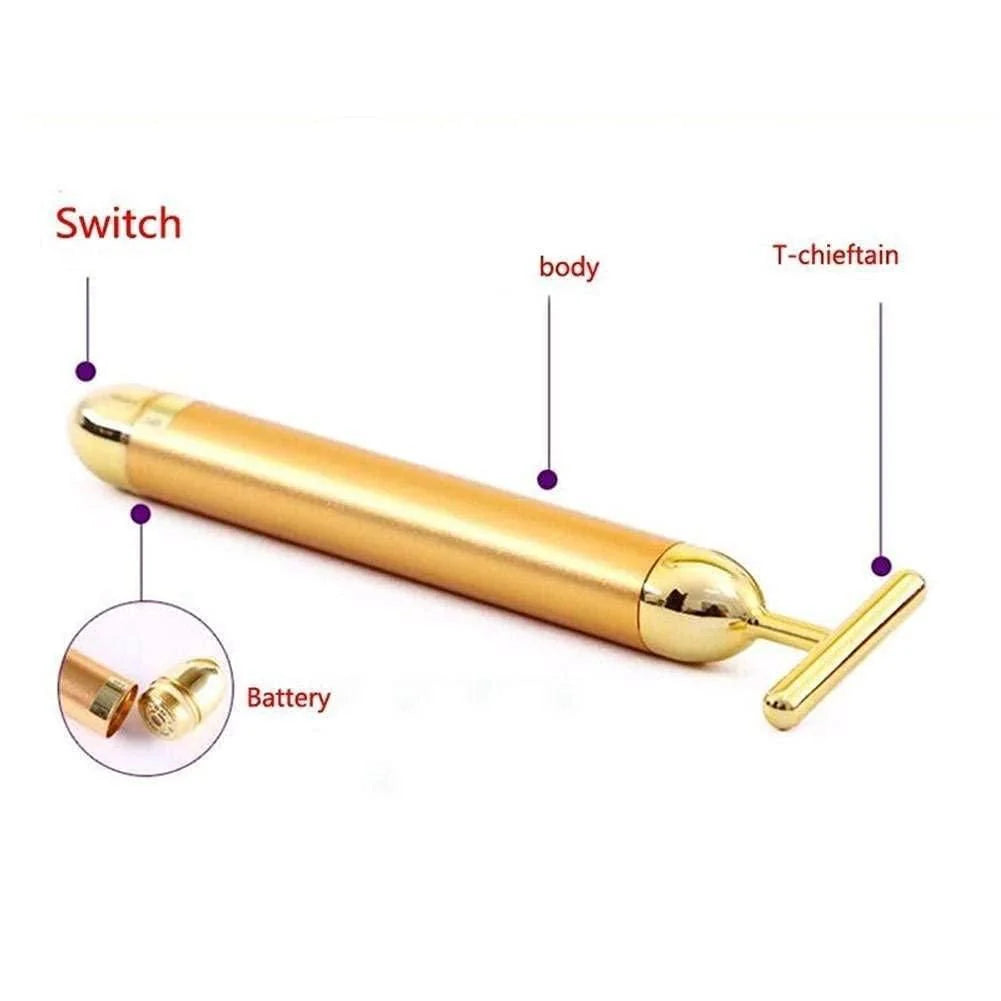 💆‍♀️ 24K Gold Facial Massage Roller | FLAT 50% Off🔥