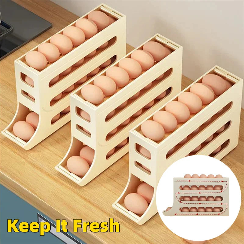 🥚Easy Roll 4-Layer Egg Tray | FLAT 50% Off 🔥