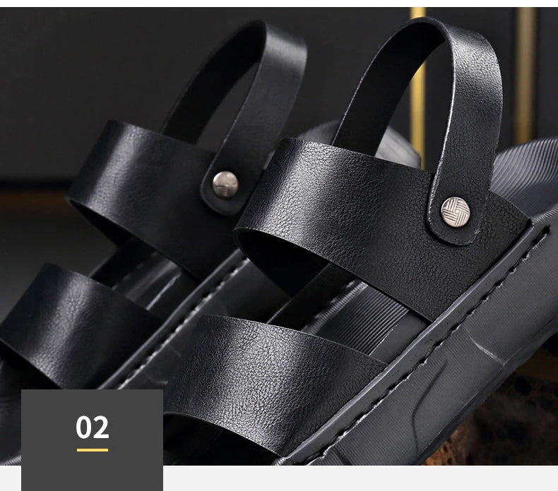 👞✨Street Flex™ Black & Brown Sandals 🌬️ | FLAT 45% Off 🔥