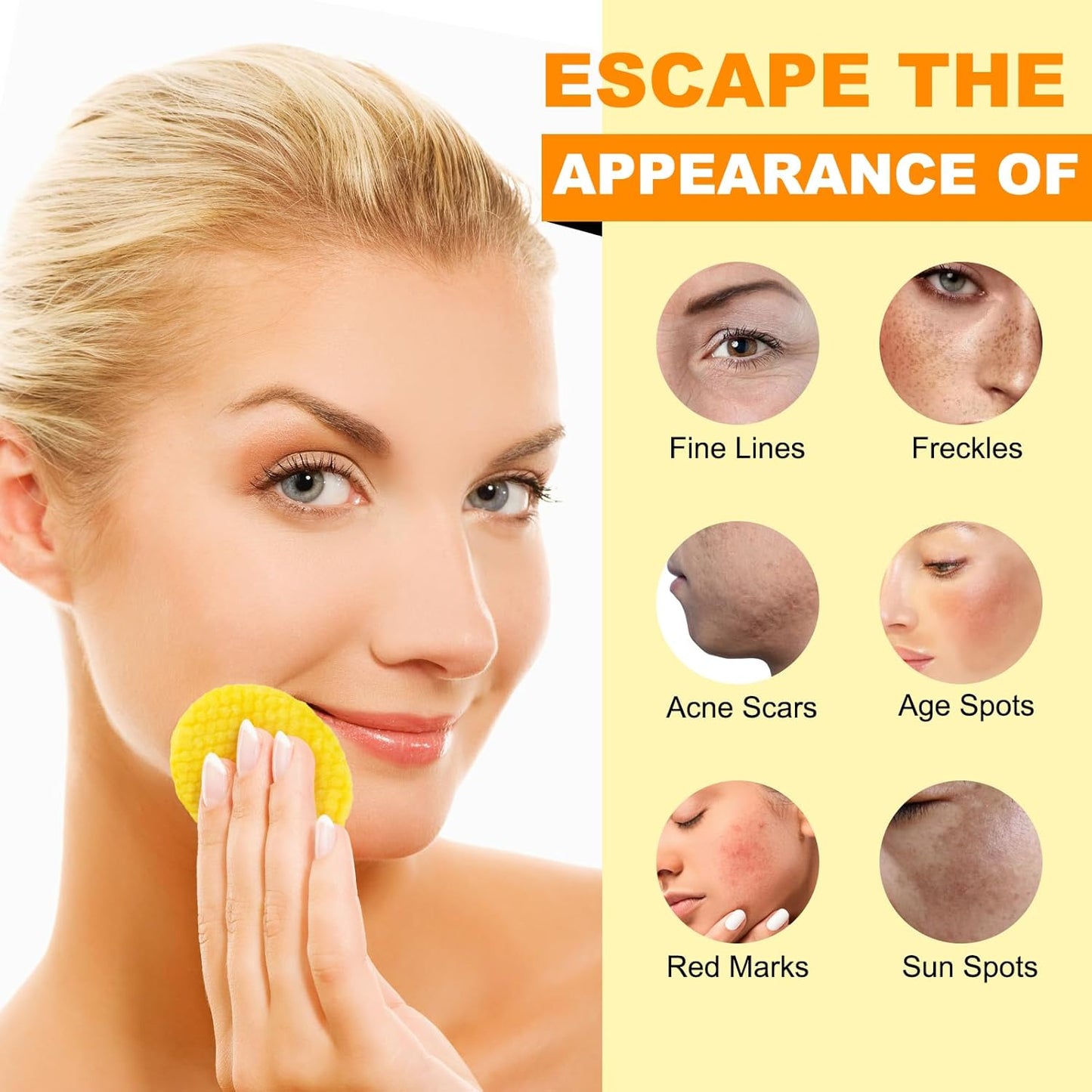 🌟 GoldenGlow™ - Turmeric & Kojic Exfoliating Pads (20 Pads) 🎁