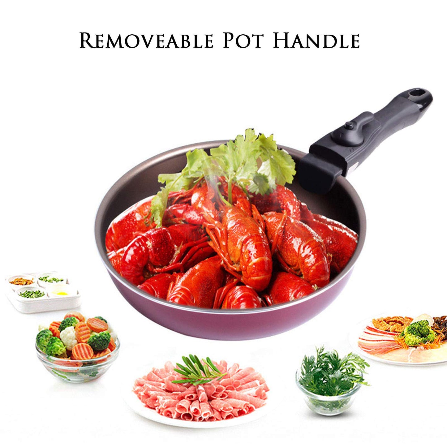 🥘Detachable Removable Pan Handle | FLAT 50% Off 🔥