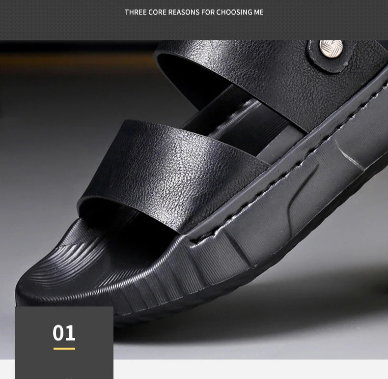 👞✨Street Flex™ Black & Brown Sandals 🌬️ | FLAT 45% Off 🔥