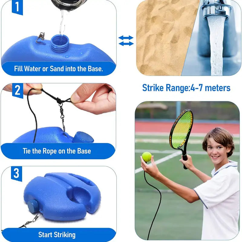 🎾🏃‍♂️ Quick Hit Rebounder™ Tennis 360 🌀 | FLAT 45% Off 🔥