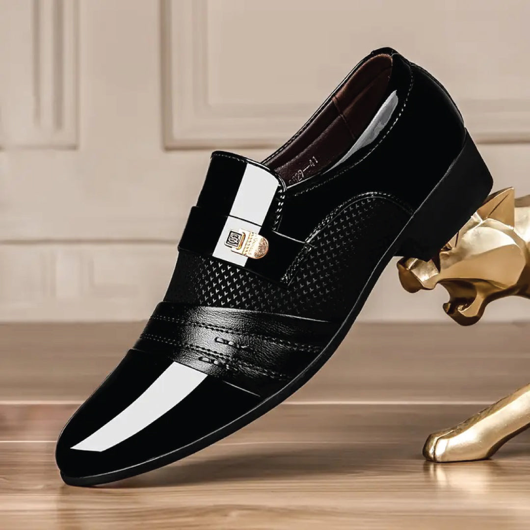 ✨⚫ Luxury Black™ -  Signature Slip-Ons 👞 | FLAT 45%🔥