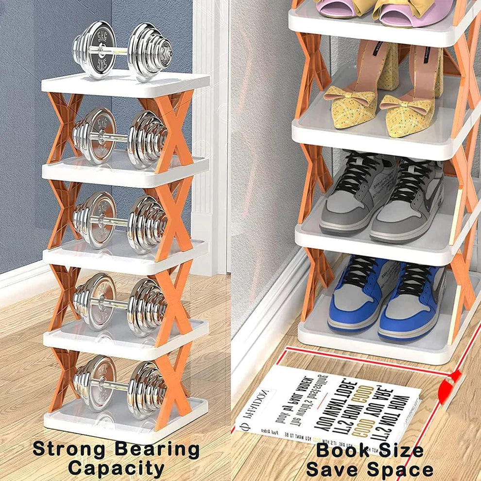 Smart Foldable Shoes Shelf - 5 Tiers