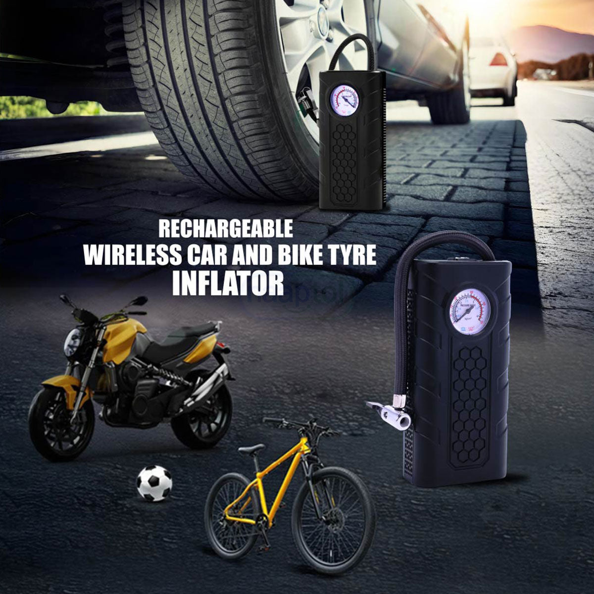💨🚗 AirVibe Mini TurboTire Power™ Pump 🔋🌍 | FLAT 45% Off 🔥
