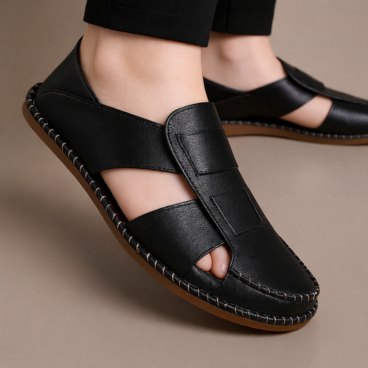 ✨ Royal Walk™ - Luxury Sandals (Black/White) | 45% OFF 🔥