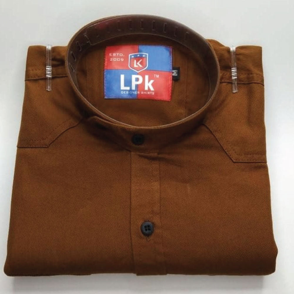 Cargo Premium Cotton Blend Shirt (DARK BROWN)
